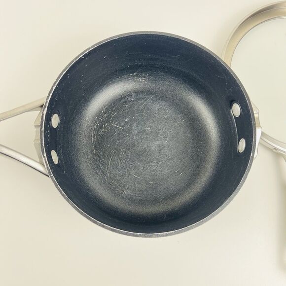 Calphalon 87025 Premier Hard Anodized Space Saving 2.5qt Saucepan 2-1/2 Stovetop - Picture 4 of 6